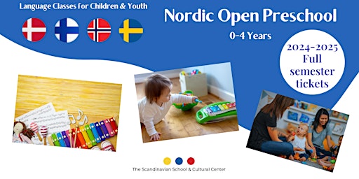 Immagine principale di Nordic Open Preschool 2024-2025: Full semester (ages 0-4) 