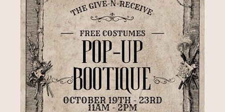 FREE Pop-up Costume, Clothing and Accessory BOO•tique