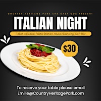 Italian Night in the Gambrel Barn primary image