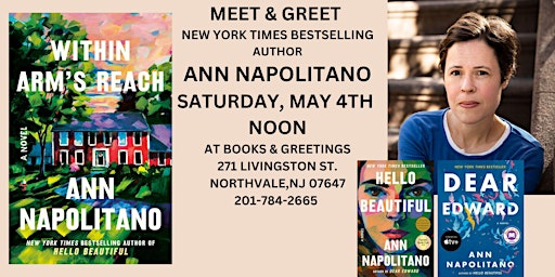 Hauptbild für OPRAH'S BOOK CLUB AUTHOR  ANN NAPOLITANO MAY 4TH NOON