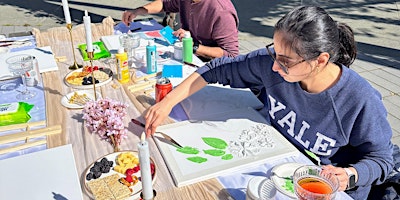 Primaire afbeelding van Sip, Paint, and Love Our Planet: Earth Day Event at THE PLANT Cafe