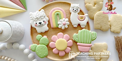 Primaire afbeelding van Beginners Cookie Decorating Class - Llama-rific