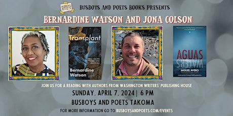 "Transplant" and "Aguas / Waters" | Busboys and Poets Books primary image