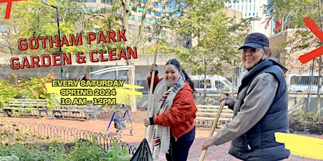 Stewardship Saturday at Gotham Park - Garden & Clean Up