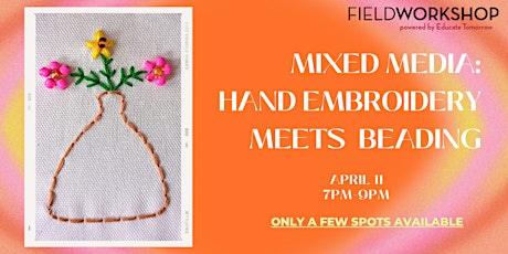Mixed Media Hand Embroidery meets Beading Workshop primary image