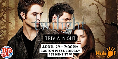 Primaire afbeelding van TWILIGHT (Movies) Trivia Night - Boston Pizza (Lindsay)