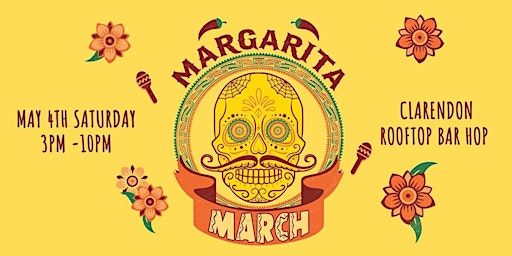 Imagem principal do evento CLARENDON Cinco De Mayo Bar Crawl/ Rooftop  Margarita March