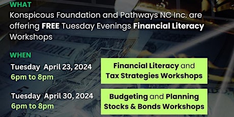 FREE Tuesday Evenings Financial Literacy Workshops