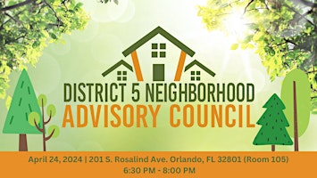 Imagem principal do evento District 5 Neighborhood Advisory Council