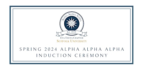 Spring 2024 Alpha Alpha Alpha Induction Ceremony