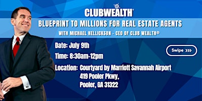 Imagem principal do evento Blueprint to Millions for Real Estate Agents | Savannah, GA