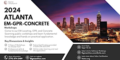 Hauptbild für Atlanta- EM, GPR, Concrete Workshops