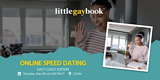 Primaire afbeelding van Online Queer and Trans Speed Dating: East Coast Edition