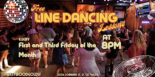 Primaire afbeelding van Line Dancing Lessons Every First Friday!