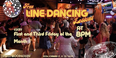 Imagem principal de Line Dancing Lessons Every First Friday!