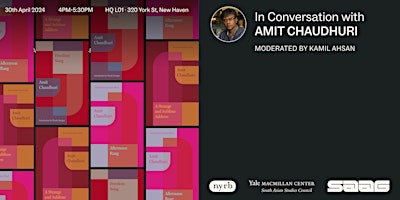 SAAG Presents: A Conversation with Amit Chaudhuri and Kamil Ahsan primary image