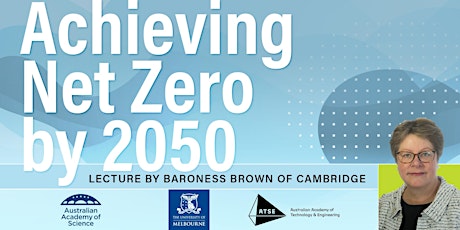 Achieving Net Zero by 2050: a Public Lecture by Baroness Brown of Cambridge primary image