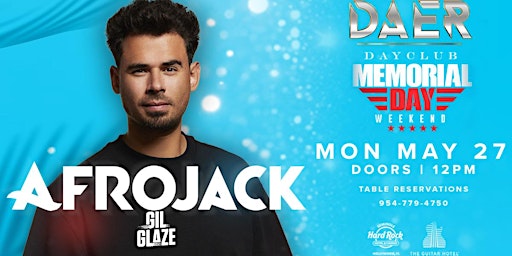 Immagine principale di AFROJACK | DAER Dayclub - Hard Rock Holly 