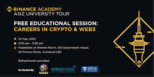 Hauptbild für Binance Academy University Tour Workshop: Careers in Crypto & Web3