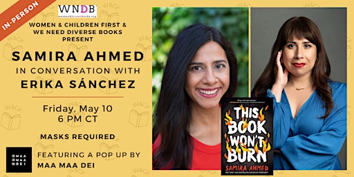 Hauptbild für In-Person: This Book Won't Burn by Samira Ahmed Book Launch
