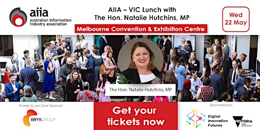 Primaire afbeelding van AIIA – VIC Lunch with the Hon. Natalie Hutchins, MP