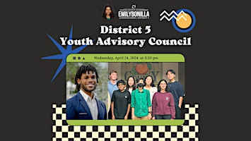 Imagem principal do evento District 5 Youth Advisory Council