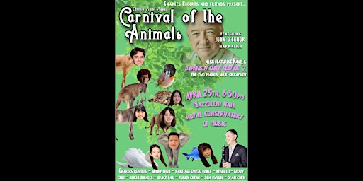 Imagem principal do evento Charles Roberts and friends present: Saint-Saëns’ Carnival of the animals