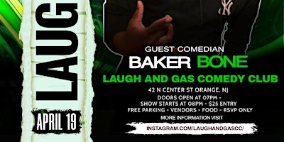 Imagem principal do evento Laugh And Gas Comedy Club 420 Edition