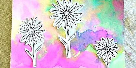 Watercolor Flower Painting for Kids