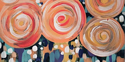 Apricot Roses - Paint and Sip by Classpop!™ primary image