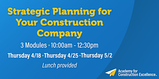Strategic Planning for Your Construction Company - Module 2 primary image
