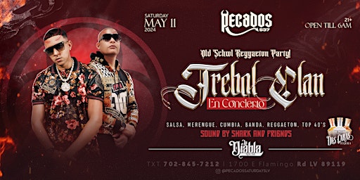 Immagine principale di Trebol Clan en Concierto La Diabla NightClub  Las Vegas Tickets Concert ! 