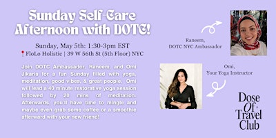 Imagem principal do evento Self Care Afternoon with Dose of Travel Club