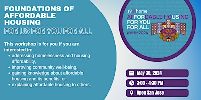 Imagem principal de Foundations of Affordable Housing: For Us, For You, For All