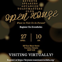 ONLINE ONLY KEYNOTE OPEN HOUSE EVENT REGISTRATION primary image
