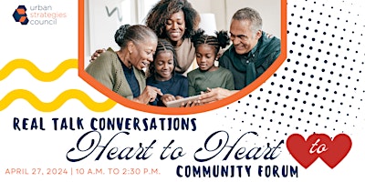 Imagem principal do evento Real Talk Conversations Heart to Heart Community Forum