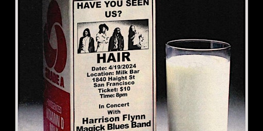 Imagem principal do evento Hair, Harrison Flynn, and Magick Blues Band