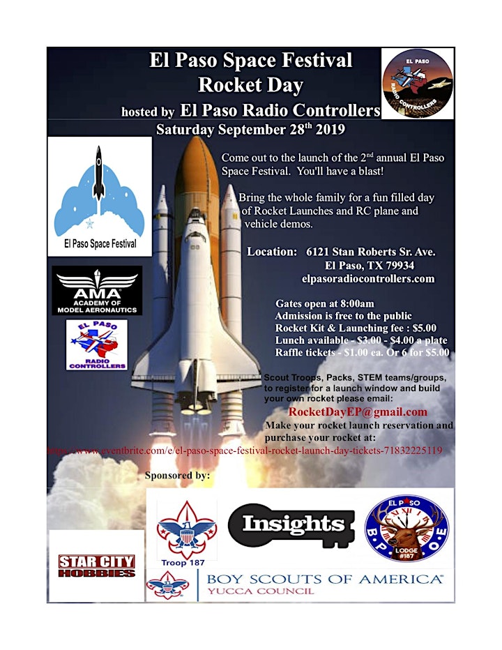 El Paso Space Festival: Rocket Launch Day image