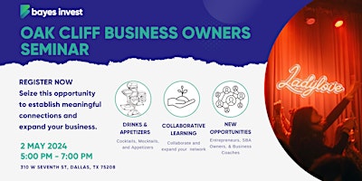 Oak Cliff Business Owner's Seminar primary image