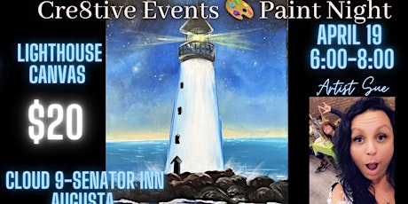 Image principale de $20 Paint Night @ Cloud 9 @ Senator Inn Augusta