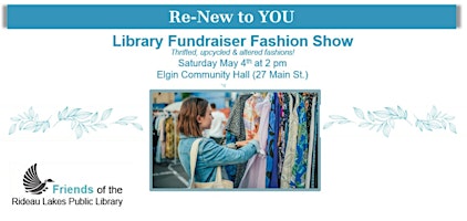 Imagen principal de Re-New to You! Fashion Show: thrifted, up cycled and altered fashions
