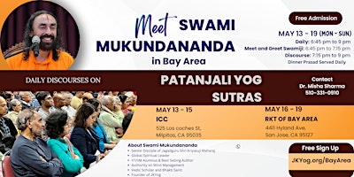 Imagem principal do evento Patanjali Yog Sutras Discourses by Swami Mukundananda
