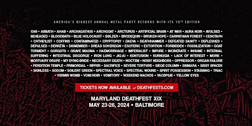 Maryland Deathfest XlX primary image