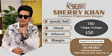 Sherry Khan - Famous Pakistani Singer  Quwali/Sufi/Ghazal/Bollywood/Bhangra