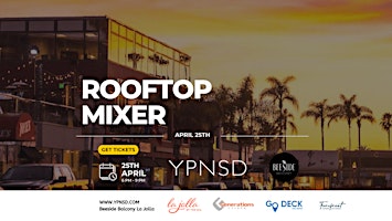 Imagem principal do evento YPNSD @ Beeside Balcony - Rooftop Mixer