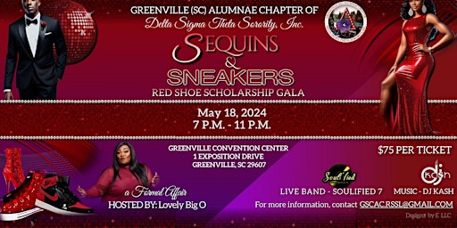 Imagem principal do evento Sequins and Sneakers  Red Shoe Scholarship Gala