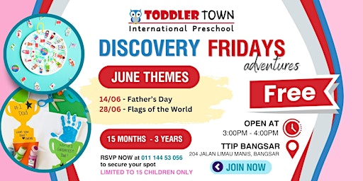 Discovery Fridays Adventures @ Bangsar primary image