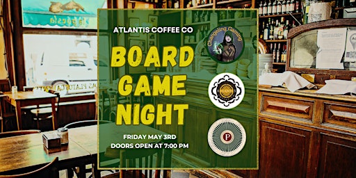 Primaire afbeelding van Board Game Night @ Atlantis Coffee & Bar | West End Toronto
