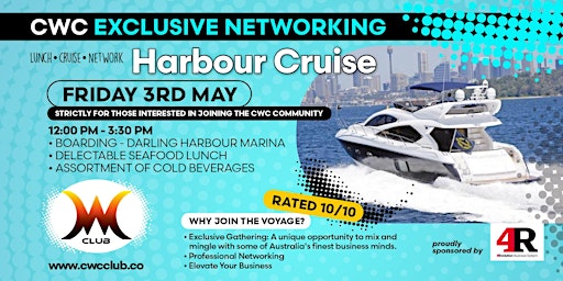 CWC Exclusive Networking Harbour Cruise primary image