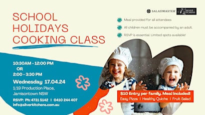 School Holiday Cooking Class